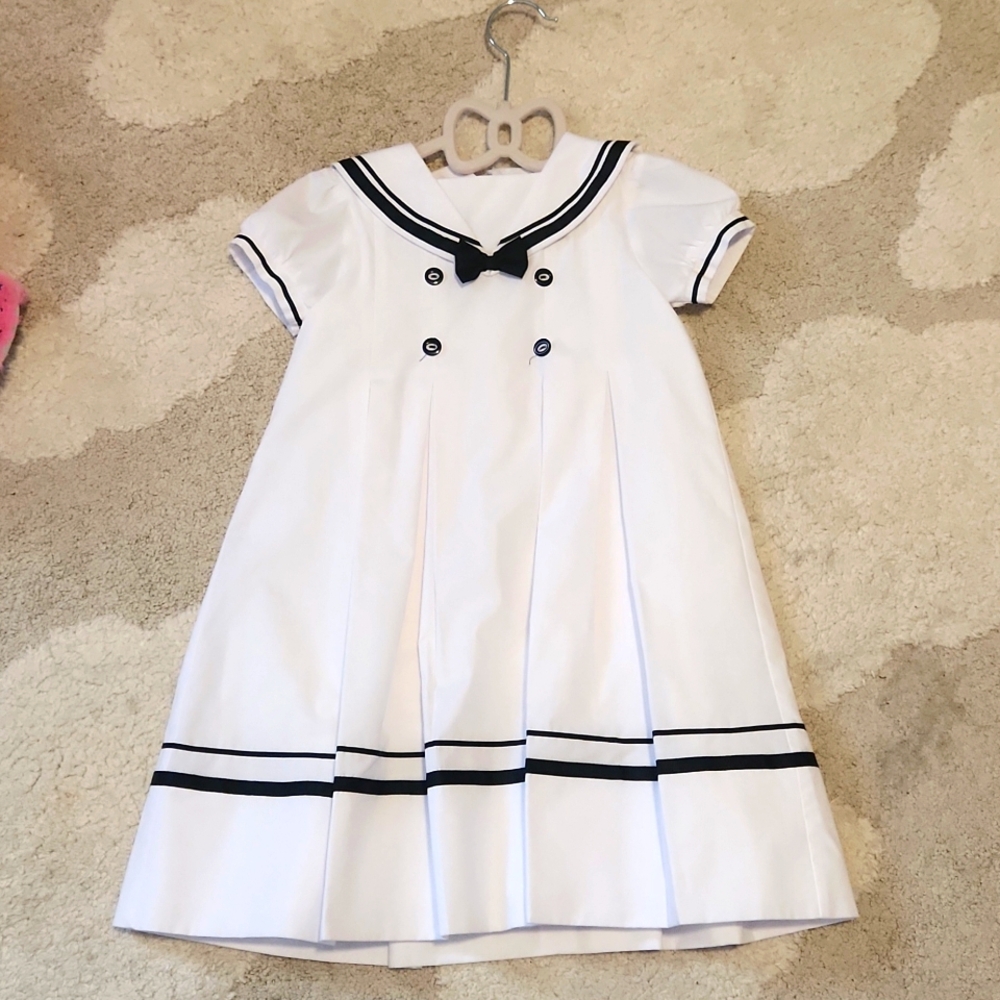 Sarah Louise age 3 years sailor girl dress